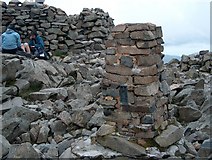 NY2107 : Scafell Pike trig point by Bill Boaden