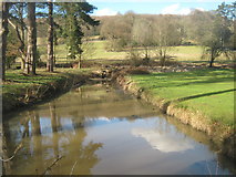 TQ5337 : Stream in front of Groombridge House by David Anstiss