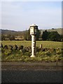 The Morridge Side milepost - detail