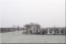 J0509 : St Patrick's Cemetery, Dundalk, on a frosty February morning by Eric Jones