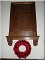 War memorial within St James, Stedham