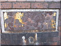 Enamelled plaque on Castle Road railway bridge