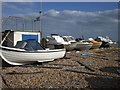 Fishing boats on Eastbourne Beach