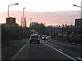 Entering Winterbourne Stoke from the east on the A303