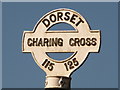 SU1112 : Alderholt: Charing Cross signpost detail by Chris Downer