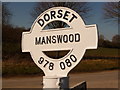 ST9708 : Manswood: finger-post detail by Chris Downer