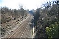 Lincoln - sleaford railway looking towards Sleaford