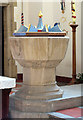 St Gabriel, Aldersbrook Road, London E11 - Font