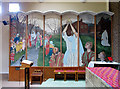 St Michael & St George, Commonwealth Avenue, London W12 - Sanctuary mural