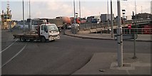 O1834 : Heavy Goods Vehicles on the East Link Toll Bridge by Eric Jones