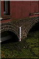 Water level gauge, sluice house, New River, Hornsey, London N8