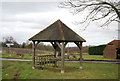 Covered bench, Cryals Farm