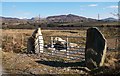 Glacial erratics used as gate posts