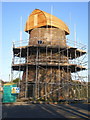 Restoration work underway on the Meir Heath windmill