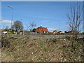 Worms eye view of the Plough Inn at Pyecombe