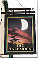 The sign of The Half Moon