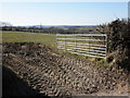 Farm gateway, near Forches Cross