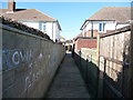 Bournemouth : Tedder Road Footpath