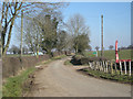 Lane beside Longnor Hall Farm