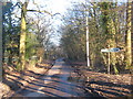 Footpath crosses Swain Road