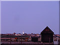 Walberswick car park looking towards Southwold