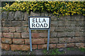 Ella Road street sign, West Bridgford