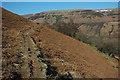 Footpath on the slopes of Darren Lwyd