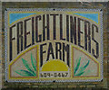 Mosaic, entrance to Freightliners Farm, Sheringham Road, London, N7