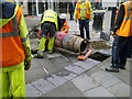 Installing a postbox, Canal Walk, Swindon (1 of 4)