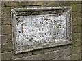 Primitive Methodist chapel in Reedham Road - weathered memorial stone