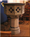 St John the Baptist, Church Lane, Pinner - Font