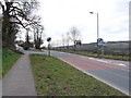 The A377 leaving Bishops Tawton