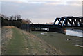 The Sussex Border Path along the Rother goes under the Marsh Line