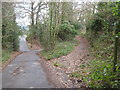 Footpath junction on Trevereux Hill