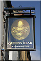 The Queens Head Inn sign at Selkirk