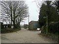 Farm track and footpath