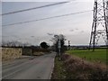 Under the wires on Woodhouse Lane