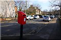 Modern post box in Tackley Place