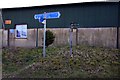 Signpost to the cycle trails