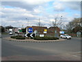 White Post roundabout, A614