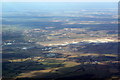 Takeley and Stansted Airport from the air