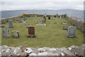 HU4483 : West Yell cemetery by Mike Pennington