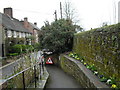 Looking from the churchyard down into Church Place