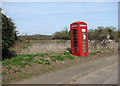 TL9992 : K6 telephone box on Sallow Lane, North End - Snetterton by Evelyn Simak