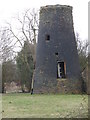 TL5383 : Little Downham derelict windmill by Michael Trolove
