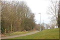 Daventry: path from playing field to Fraser Close