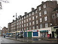 Ellington House and shops, Harper Road