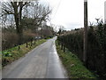 Underhill Lane approaching Westmeston from the west