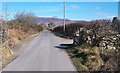 The Ynys to Llecheiddior road north-east of Tyddyn-y -felin