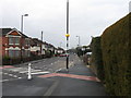 SU4512 : Zebra crossing, Deacon Road, Southampton by Alex McGregor